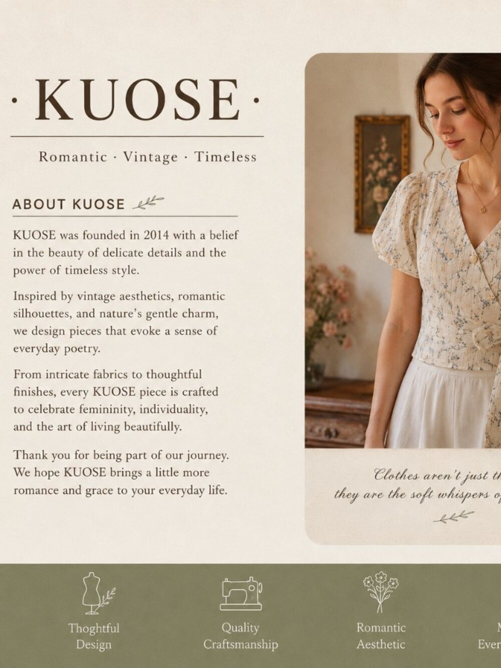 KUOSE Striped Floral Embroidered Puff Sleeve Crop Blouse Tie Front Size Large - Picture 7 of 7